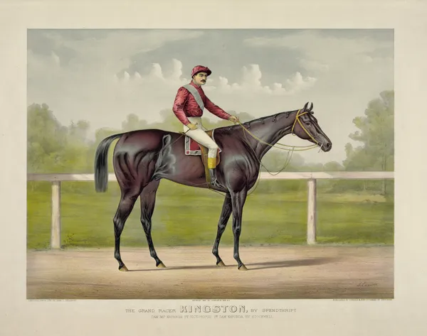 Grand racer Kingston, by Spendthrift; dam imp. Kapanga, by Victorious, 2nd dam Kapunda, by Stockwell av John Cameron