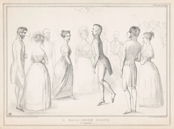 A ball-room scene av John Doyle