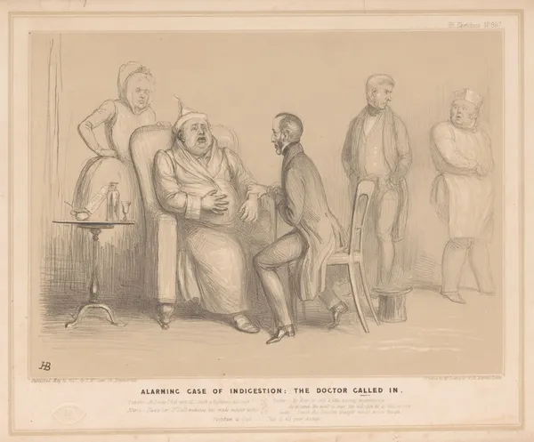 Alarming case of indigestion; the doctor called in av John Doyle