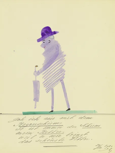 ‘Geh ich aus mit dem Regenschirm …’ av John Elsas