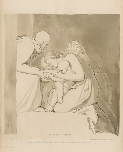Feed the hungry av John Flaxman