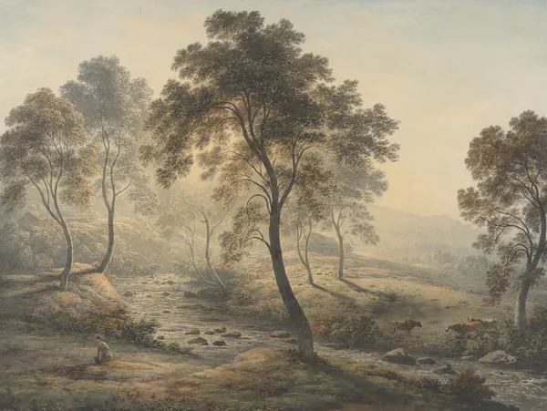 Early Morning near Loch Katrine in the Trossachs, Scotland av John Glover