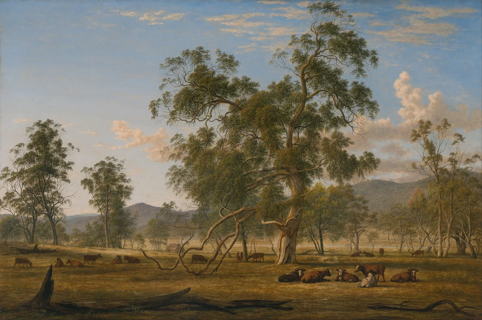 Patterdale landscape with cattle av John Glover