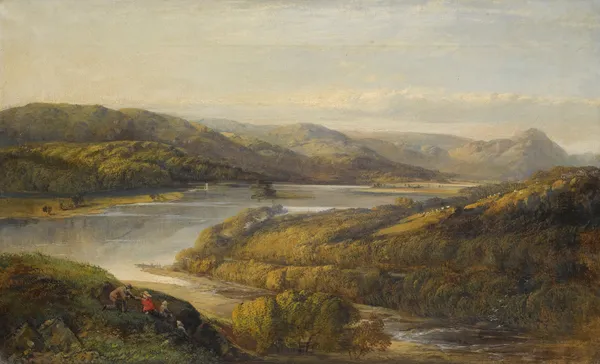 View Of Grasmere Lake, From Loughrigg Fell, Cumbria av John Glover