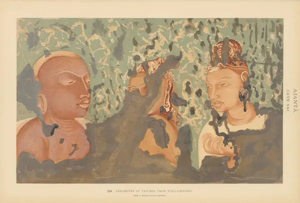 The paintings in the Buddhist cave-temples of Ajantâ, Khandesh, India Pl.153 av John Griffiths