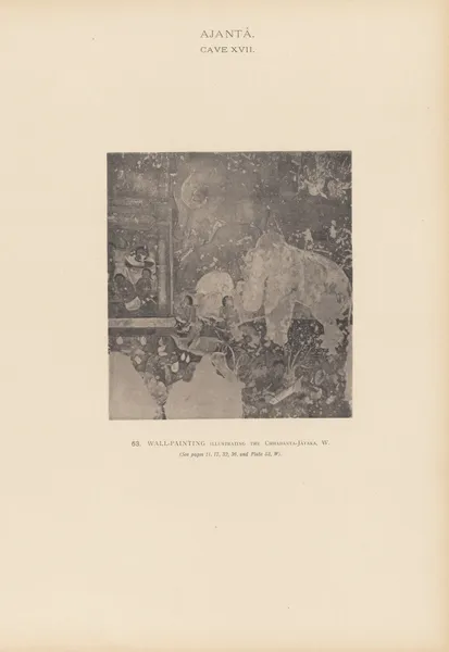 The paintings in the Buddhist cave-temples of Ajantâ, Khandesh, India Pl.062 av John Griffiths