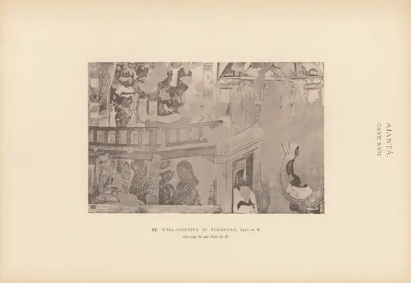 The paintings in the Buddhist cave-temples of Ajantâ, Khandesh, India Pl.061 av John Griffiths