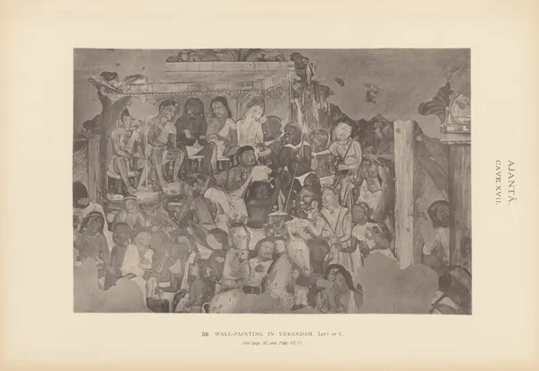 The paintings in the Buddhist cave-temples of Ajantâ, Khandesh, India Pl.058 av John Griffiths