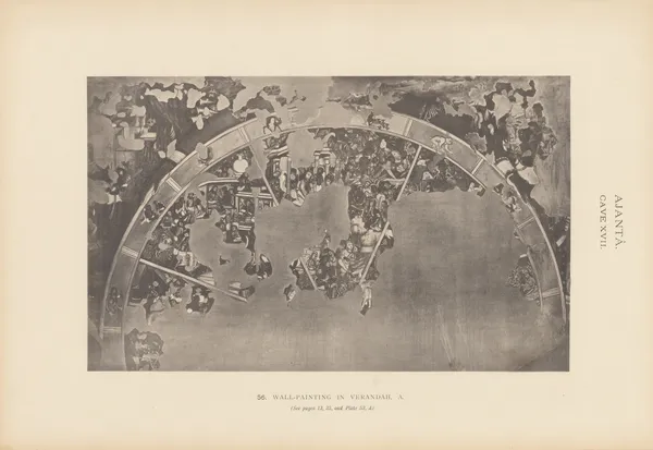 The paintings in the Buddhist cave-temples of Ajantâ, Khandesh, India Pl.055 av John Griffiths