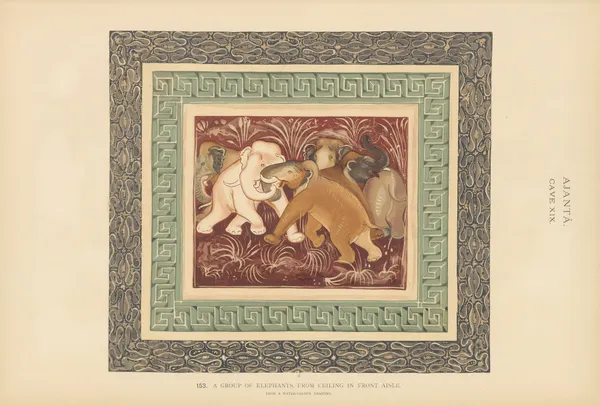 The paintings in the Buddhist cave-temples of Ajantâ, Khandesh, India Pl.152 av John Griffiths