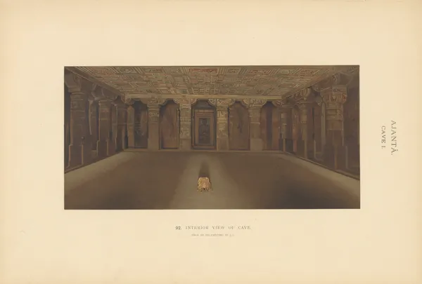 The paintings in the Buddhist cave-temples of Ajantâ, Khandesh, India Pl.091 av John Griffiths