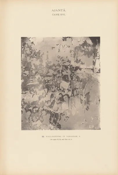 The paintings in the Buddhist cave-temples of Ajantâ, Khandesh, India Pl.051 av John Griffiths