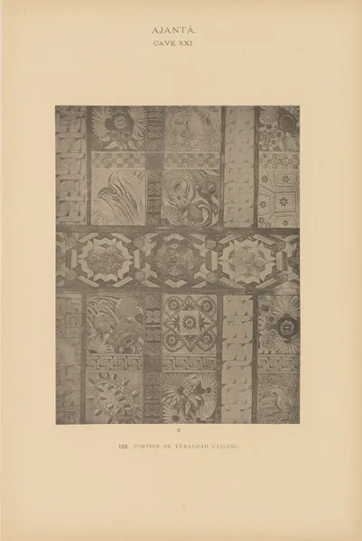 The paintings in the Buddhist cave-temples of Ajantâ, Khandesh, India Pl.157 av John Griffiths