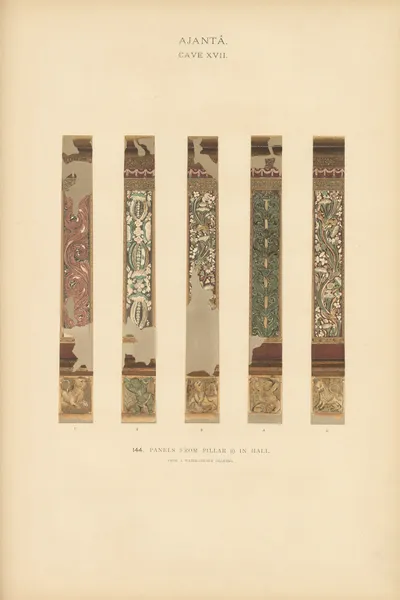 The paintings in the Buddhist cave-temples of Ajantâ, Khandesh, India Pl.143 av John Griffiths