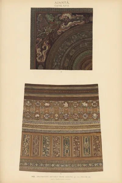The paintings in the Buddhist cave-temples of Ajantâ, Khandesh, India Pl.142 av John Griffiths