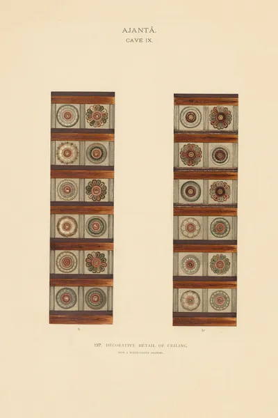 The paintings in the Buddhist cave-temples of Ajantâ, Khandesh, India Pl.136 av John Griffiths
