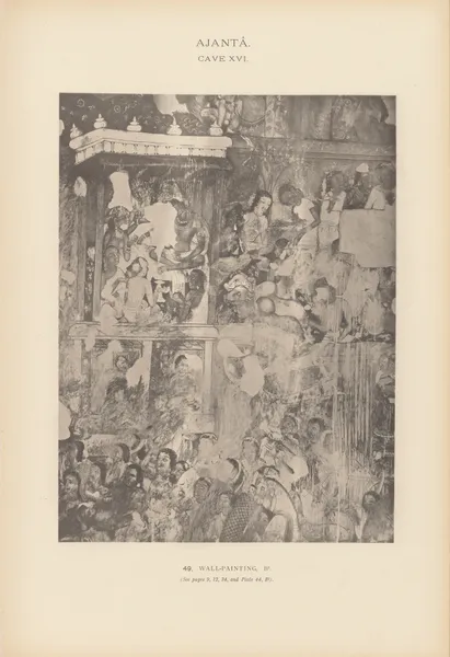 The paintings in the Buddhist cave-temples of Ajantâ, Khandesh, India Pl.048 av John Griffiths