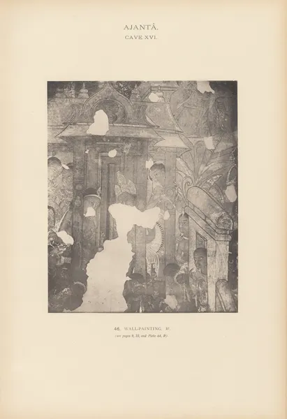 The paintings in the Buddhist cave-temples of Ajantâ, Khandesh, India Pl.045 av John Griffiths