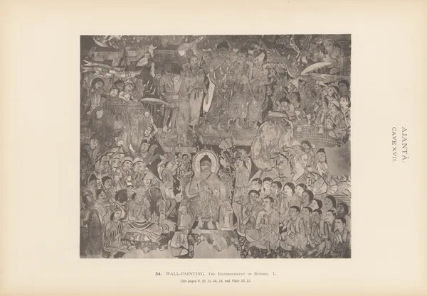 The paintings in the Buddhist cave-temples of Ajantâ, Khandesh, India Pl.053 av John Griffiths