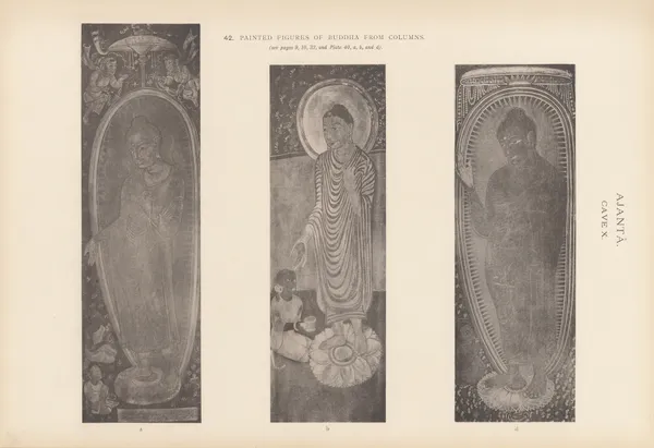 The paintings in the Buddhist cave-temples of Ajantâ, Khandesh, India Pl.041 av John Griffiths
