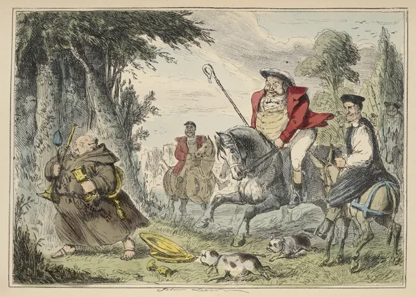 Henry VIII Monk Hunting av John Leech