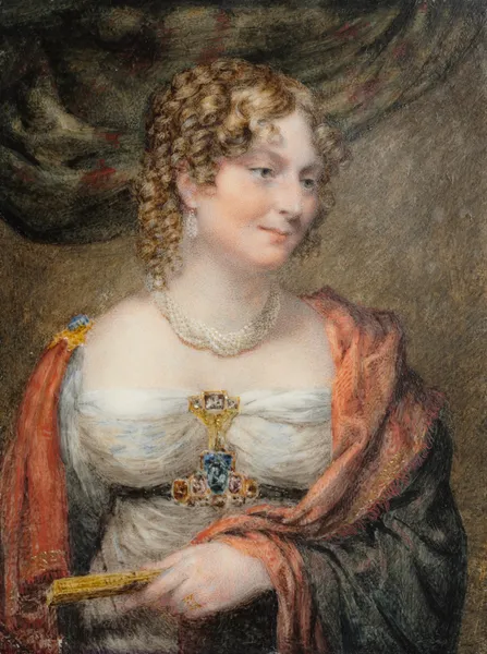 Portrait of Anne Law (née Towry), 1st Lady Ellenborough av John Linnell