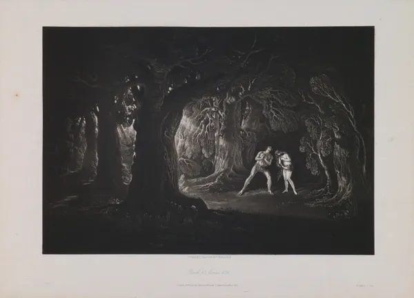 Adam Hearing the Voice of the Almighty (Book 10, Line 108) av John Martin