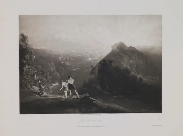 Approach of the Archangel Michael (Book 11, Line 226) av John Martin