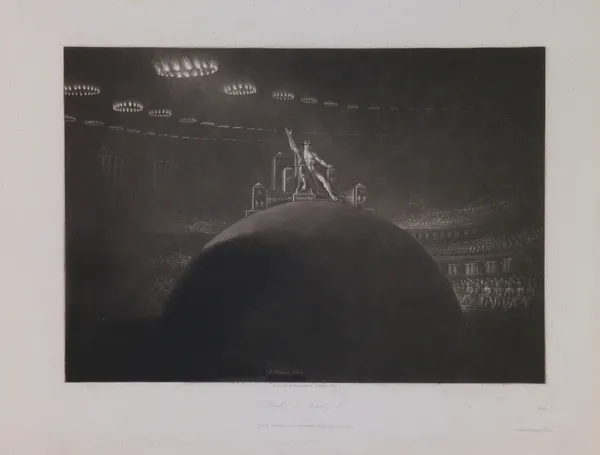 Satan Presiding at the Infernal Council (Book 2, Line 1) av John Martin