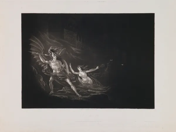 The Conflict Between Satan and Death (Book 2, Line 727) av John Martin
