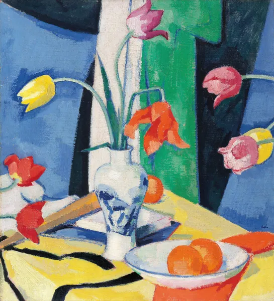 Still Life with Tulips av Samuel John Peploe