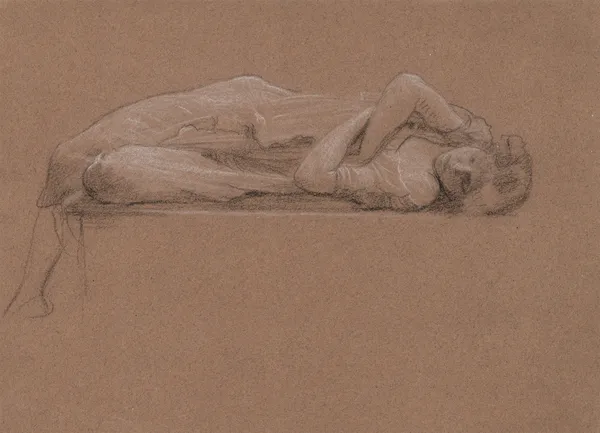 Sleeping Girl av Edward John Poynter
