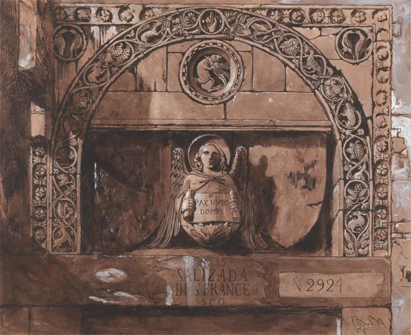 Doorhead of the Palazzo Contarini della Porta di Ferro av John Ruskin