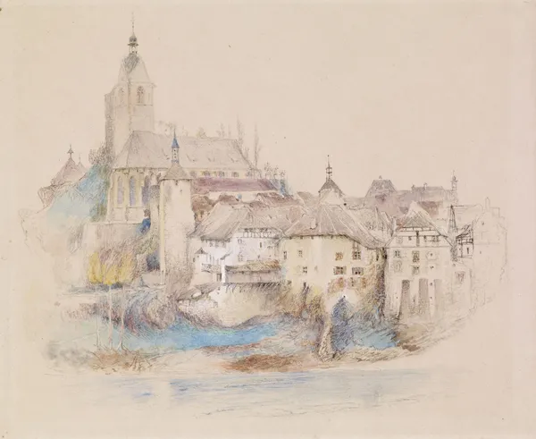 Lauffenburg on the Rhine av John Ruskin