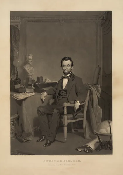 Abraham Lincoln – President of the United States (19th century) av John Sartain