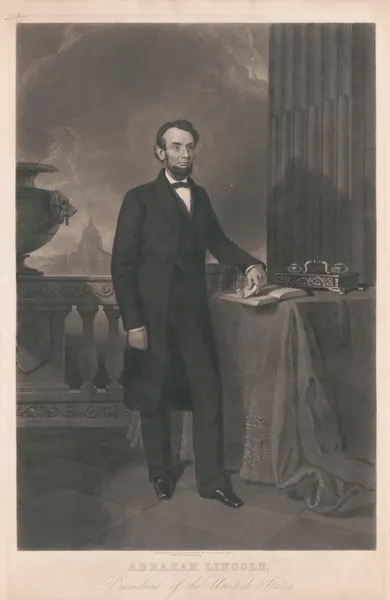 Abraham Lincoln – President of the United States (19th century) av John Sartain