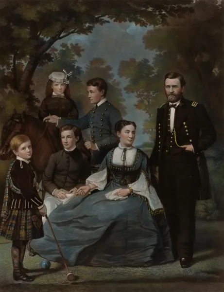 General Grant and His Family av John Sartain