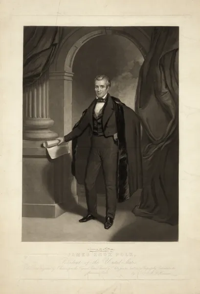 James Knox Polk, President of the United States av John Sartain