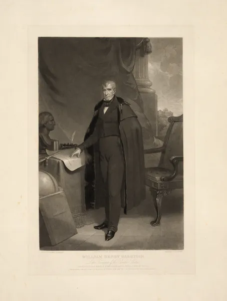 William Henry Harrison – Late President of the United States av John Sartain