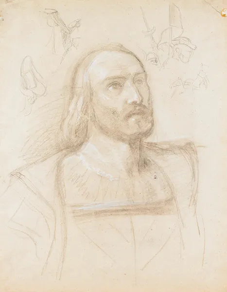 Study for ‘Landing of Columbus’ av John Vanderlyn