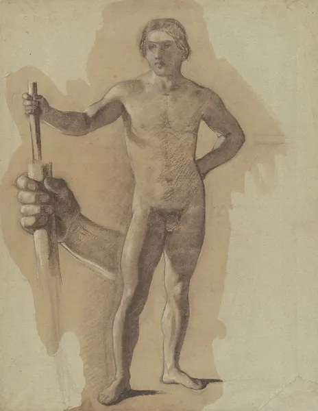 Study for ‘The Landing of Columbus’ av John Vanderlyn