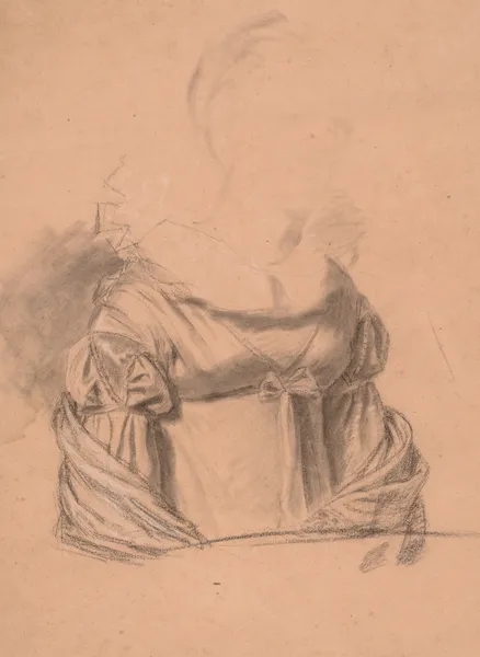 Study of a Woman’s Dress (probably c. 1820) av John Vanderlyn