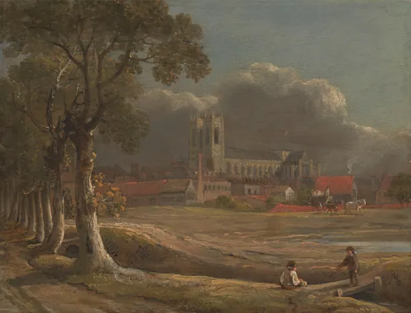 Westminster Abbey from Tothill Fields av John Varley