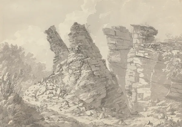 Hob Thursts Houses, Monsoldale, Derbyshire av John Webber