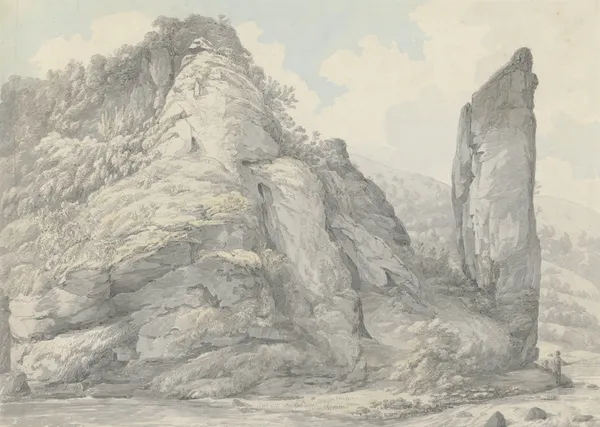Landscape in Derbyshire av John Webber