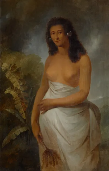 Poedua [Poetua], daughter of Oreo, chief of Ulaietea, one of the Society Isles av John Webber