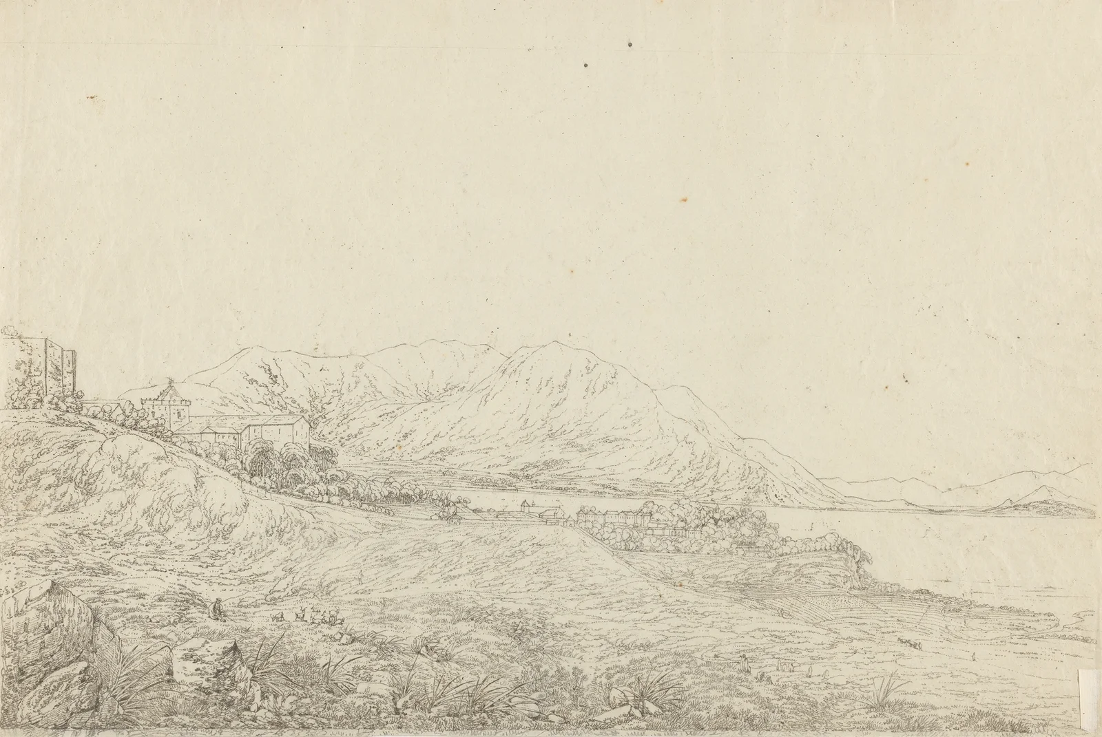 View in Macao, Including the Residence of Camoens, When He Wrote his Lusiad av John Webber
