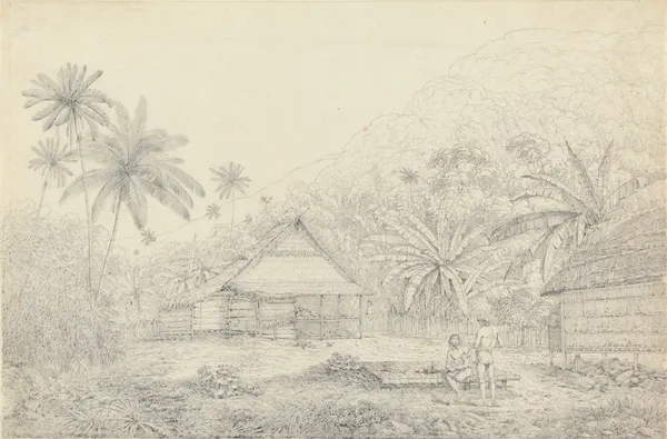 View in the Island of Cracatoa av John Webber