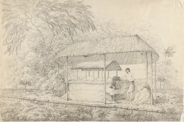 Waheiadooa, Chief of Oheitepha, Lying in State av John Webber