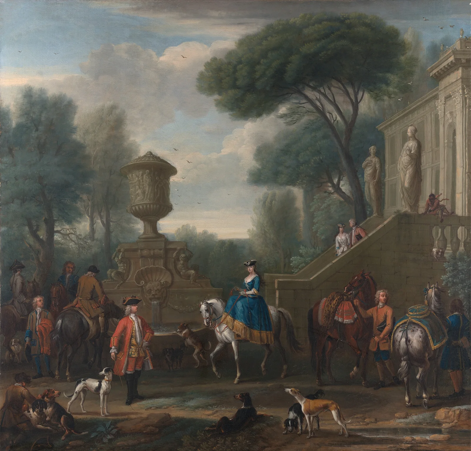 Preparing for the Hunt av John Wootton